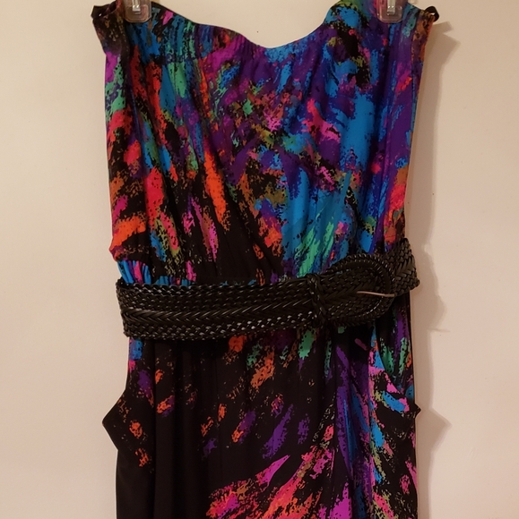 Multi colored strapless sundress - Picture 3 of 3